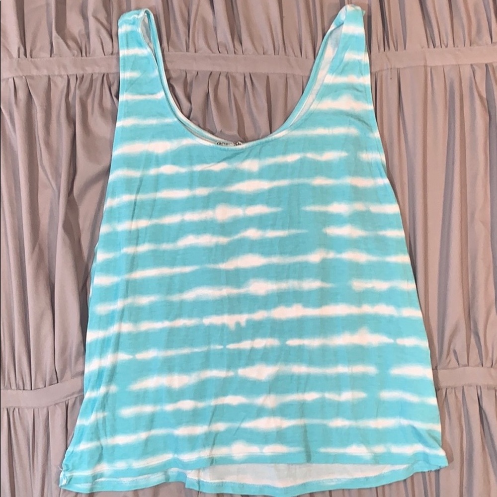 Garage Blue Tie Dye Cover Up